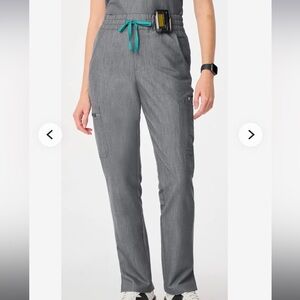 Figs Women's Graphite Gray High Waisted Dowa Scrub Pants Size Large